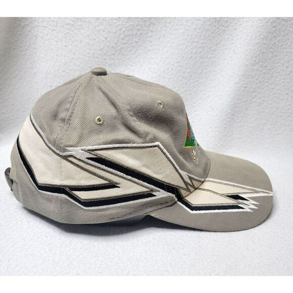 Vintage Pine Portage Lodge Hat Cap Beige Men's One Size Strapback Kabinakagami - Picture 4 of 9